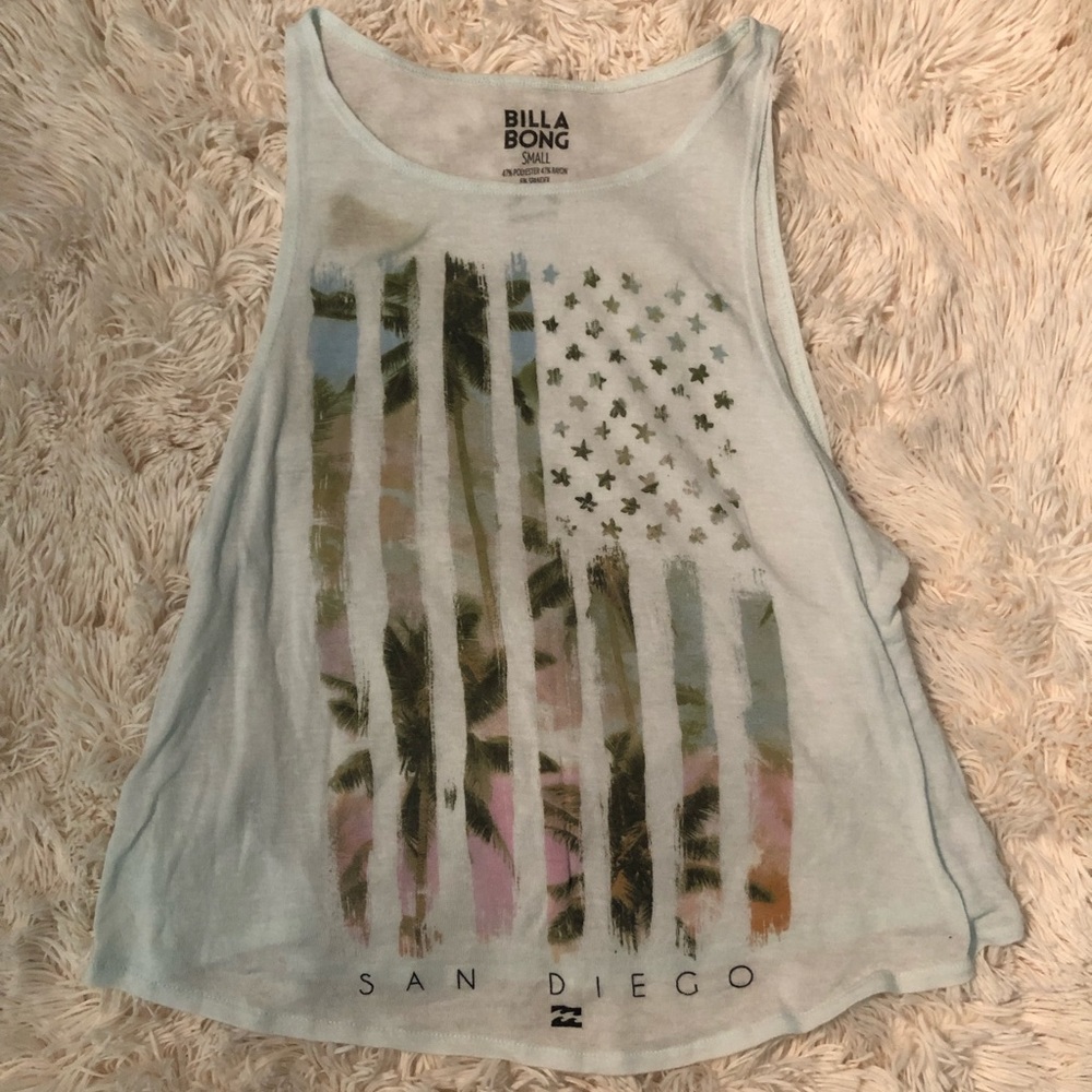 Billabong American Flag Tank Top
